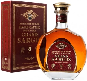 Коньяк Grand Sargis, Sargis, KVVK, 8 лет, 0.5 л (п/у)