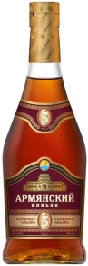 Коньяк Востан, 3 zvezdy, 3 года, 0.5 л