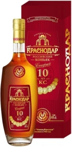 Коньяк Краснодар, KS, 10 лет, 0.5 л (п/у)