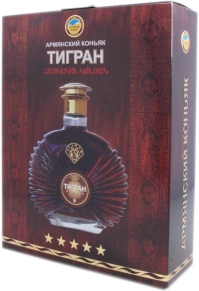 Коньяк Тигран, 5 zvezd, 5 лет, 0.5 л (п/у)