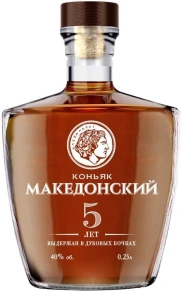 Коньяк Македонский, 5 zvezd, 5 лет, 0.25 л