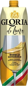 Вино Bianco Semidolce, Gloria de Luna, 1 л