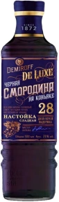 Ликер De Luxe Chernaya Smorodina na Konyake, Demiroff, 28 дней, 0.5 л