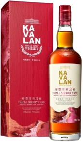 Виски Triple Sherry Cask, Kavalan, 0.7 л (п/у)