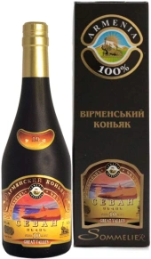 Коньяк Севан, Армянский коньяк, KVVK, 10 лет, 0.7 л (п/у)