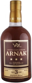 Коньяк Arnak, 3 zvezdy, 3 года, 0.5 л