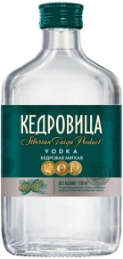 Водка Кедровая Мягкая, Кедровица, 0.25 л
