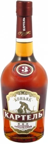 Коньяк Картель, 3 года, 0.5 л