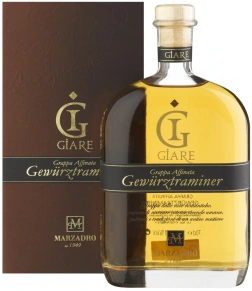 Граппа Le Giare Gewurztraminer, Marzadro, 36 месяцев, 0.7 л (п/у)