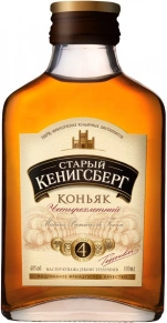 Коньяк Старый Кенигсберг, 4 zvezdy, 4 года, 0.1 л