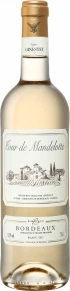 Вино Bordeaux Blanc Sec, Tour de Mandelotte, AOC, 2021, 0.75 л