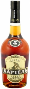 Коньяк Картель, 5 лет, 0.5 л