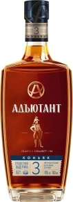 Коньяк Адъютант, 3 zvezdy, 3 года, 0.5 л