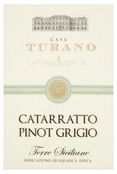 Вино Catarratto-Pinot Grigio, Casa Turano, IGT, 2.25 л