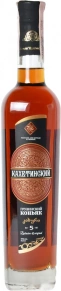 Коньяк Кахетинский, 5 zvezd, 5 лет, 0.5 л