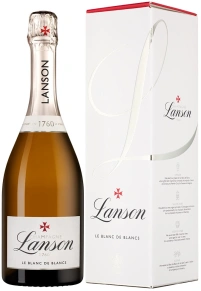 Шампанское Le Blanc de Blancs Brut, Lanson, AOC, 2019, 0.75 л (п/у)