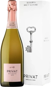 Игристое вино Brut Nature Rose, Privat, DO, 2020, 0.75 л (п/у)