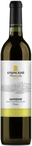Вино Шардоне Полусладкое, Крымский винный завод, 0.7 л