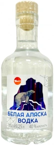 Водка Белая Аляска, 0.25 л