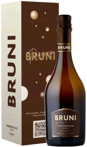 Игристое вино Prosecco Brut, Bruni, DOC, 0.75 л (п/у)