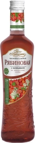 Ликер Рябиновая c коньяком, Русь Матушка, 0.5 л