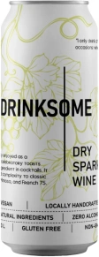 Игристое вино Dry Sparkling Zero Alcohol, Drinksome, 0.33 л