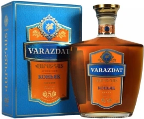 Коньяк Varazdat, 5 zvezd, 5 лет, 0.5 л (п/у)