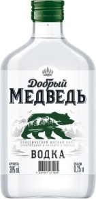 Водка Добрый Медведь, 0.25 л