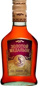 Коньяк Золотой медальон, 5 лет, 0.1 л