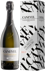 Игристое вино Prosecco Valdobbiadene Superiore Brut, Canevel, DOCG, 2021, 0.75 л (п/у)