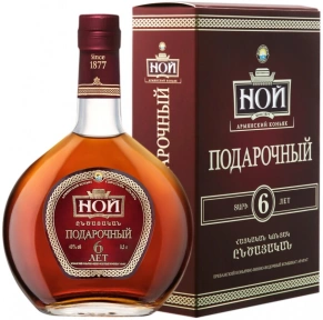Коньяк Подарочный, Ной, 6 лет, 0.5 л (п/у)