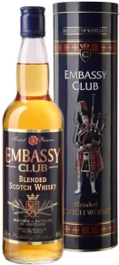Виски Embassy Club, 3 года, 0.5 л
