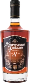 Коньяк Жемчужина России, KVVK, 8 лет, 0.5 л