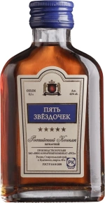 Коньяк Русь ВКК, 5 Stars, 5 лет, 0.1 л