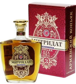 Коньяк Митридат, 3 stars, 3 года, 0.5 л (п/у)