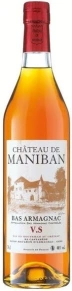 Арманьяк Chateau de Maniban, Castarede, VS, 3 года, 0.7 л (п/у)