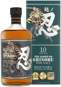 Виски Pure Malt Mizunara Japanese Oak Finish, Shinobu, 10 лет, 0.7 л (п/у)