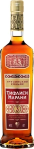 Коньяк Tiflisi Marani, 3 zvezdy, 3 года, 0.5 л