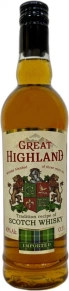 Виски Blended, Great Highland, 3 года, 0.5 л
