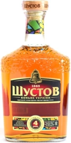 Коньяк Шустов, 4 stars, 4 года, 0.5 л