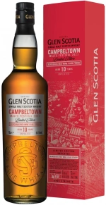Виски Bordeaux Red Wine Cask Finish, Glen Scotia, 10 лет, 0.7 л (п/у)