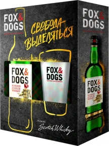 Виски Fox and Dogs, 3 года, 0.7 л (п/у)