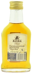 Коньяк Резерв, Жан-Жак, 5 stars, 5 лет, 0.1 л