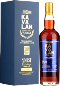 Виски Solist Vinho Barrique, Kavalan, 0.7 л (п/у)