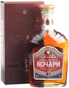 Коньяк Кочари, 5 лет, 0.5 л (п/у)