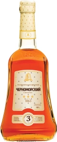 Коньяк Черноморский, Черноморский, 3 Stars, 3 года, 0.5 л
