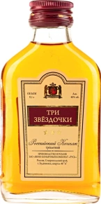 Коньяк Русь ВКК, 3 Stars, 3 года, 0.1 л