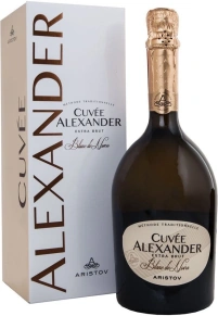 Игристое вино Cuvee Alexander Blanc de Noirs Extra Brut, Aristov, 2022, 0.75 л (п/у)