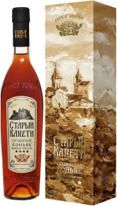 Коньяк Старый Кахети, 4 zvezdy, 4 года, 0.5 л (п/у)