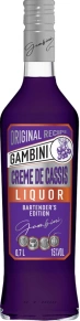 Ликер Creme de Cassis, Gambini, 0.7 л